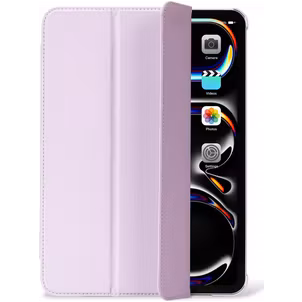 Decoded Textured Slim Coque iPad Pro 11 Pouces (2024) Etui en Silicone Souple - Lavande