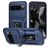 Mobigear Armor Ring Cam Slide Coque Google Pixel 9 Pro XL Coque arrière Rigide Anti-Chocs avec Anneau-Support et Protecteur Lentilles - Bleu