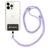 Mobigear Lanyard - Cordon de téléphone universel ajustable - Violet / Blanc