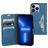 Mobiparts Classic Wallet iPhone 13 Pro Étui Portefeuille - Steel Blue