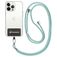 Mobigear Lanyard - Cordon de téléphone universel ajustable - Rose / Vert