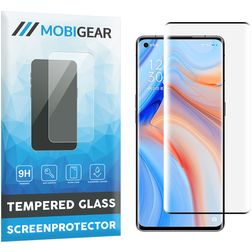 Mobigear Curved OPPO Reno 4 Pro 5G Verre trempé Protection d'écran - Compatible coque - Noir