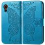 Mobigear Butterfly Housse Samsung Galaxy Xcover 7 Etui Porte-Monnaie - Bleu