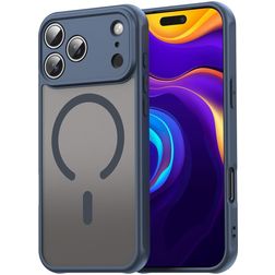 Mobigear Shockproof Coque iPhone 18 Pro Max MagSafe Coque arrière Rigide - Bleu