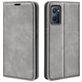 Mobigear Retro Slim Housse OPPO A76 Etui Porte-Monnaie - Gris