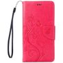 Mobigear Flowers Housse iPhone 8 Etui Porte-Monnaie - Magenta