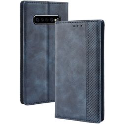 Mobigear Sensation Housse Samsung Galaxy S10 Plus Etui Porte-Monnaie - Bleu