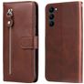 Mobigear Zipper Housse Samsung Galaxy S23 Etui Porte-Monnaie - Marron