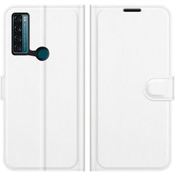 Mobigear Classic Housse TCL 20 SE Etui Porte-Monnaie - Blanc