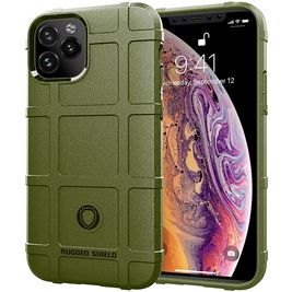 Mobigear Rugged Shield Coque iPhone 11 Coque arrière en TPU Souple Anti-Chocs - Vert