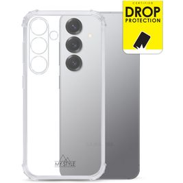 My Style Protective Flex Coque Transparente Samsung Galaxy S25 Coque arrière en TPU Souple Anti-Chocs - Transparent