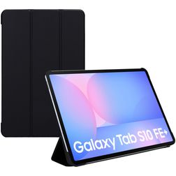 Mobiparts Tri Fold Coque Samsung Galaxy Tab S10 FE Plus Etui - Noir