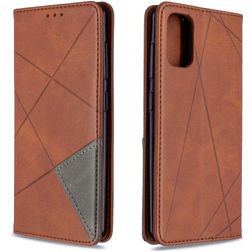 Mobigear Rhombus Slim Samsung Galaxy A41 Étui - Marron
