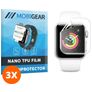 Mobigear Apple Watch - 38 mm Hydrogel TPU Protection d'écran - Compatible Coque (Lot de 3)
