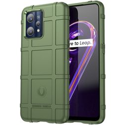 Mobigear Rugged Shield Realme 9 Pro Plus TPU souple Coque arrière Antichoc - Vert