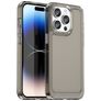 Mobigear Crystal Coque iPhone 15 Pro Max Coque arrière en TPU Souple - Gris