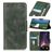 Mobigear Classy Housse Samsung Galaxy S22 Ultra Etui Porte-Monnaie - Vert