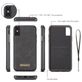 Caseme 007 Housse iPhone XS Etui avec Coque Détachable Porte-Monnaie - Noir