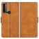 Mobigear Slim Magnet Housse TCL 20 SE Etui Porte-Monnaie - Marron