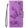 Mobigear Butterfly Housse iPhone SE (2020) Etui Porte-Monnaie - Violet