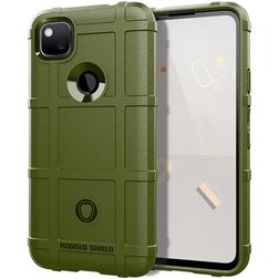 Mobigear Rugged Shield Coque Google Pixel 5 Coque arrière en TPU Souple Anti-Chocs - Vert