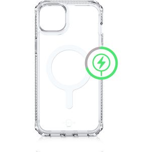 ITSKINS Level 2 HybridMagClear R Coque Transparente iPhone 13 MagSafe Coque arrière Rigide Anti-Chocs - Transparent
