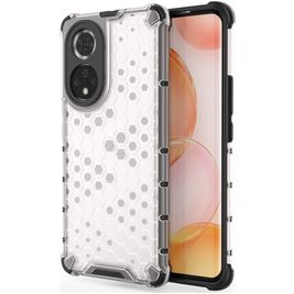 Mobigear Honeycomb Coque HONOR 50 Coque arrière Rigide Anti-Chocs - Blanc