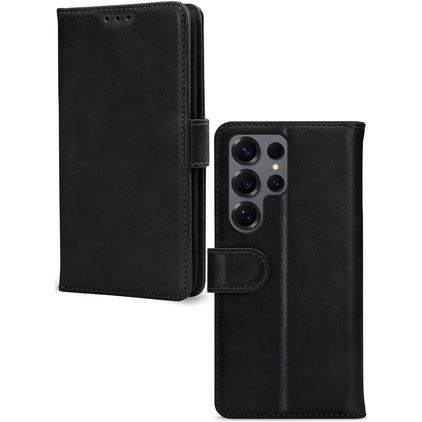 Mobilize Premium Gelly Housse Samsung Galaxy S25 Ultra Etui Porte-Monnaie - Noir