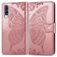 Mobigear Butterfly Housse Samsung Galaxy A70 Etui Porte-Monnaie - Rose doré