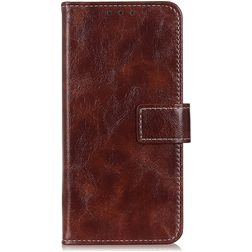 Mobigear Basic Housse Motorola One Fusion Plus Etui Porte-Monnaie - Marron