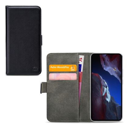 Mobilize Classic Gelly Wallet Housse POCO F5 Pro Etui Porte-Monnaie - Noir