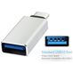 Mobigear Alu - Adaptateur USB-C vers USB-A - Argent