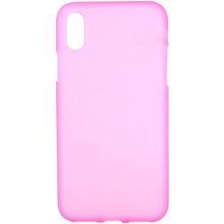 Mobigear Colors Coque iPhone XS Max Coque arrière en TPU Souple - Rose