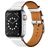 Mobigear Torino Bracelet Cuir Apple Watch Fermeture boucle ardillon - 42/41/40/38 mm - Blanc