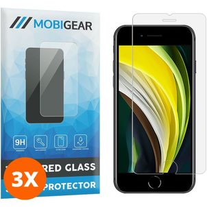 Mobigear iPhone 8 Verre trempé Protection d'écran - Compatible Coque (Lot de 3)