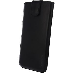 Valenta Pocket UNI Etui de ceinture en Cuir Véritable - Pochette de ceinture - Holster - H140 x B72 - Noir
