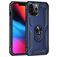 Mobigear Armor Ring Coque iPhone 13 Pro Max Coque arrière Rigide Anti-Chocs avec Anneau-Support - Bleu