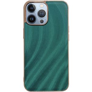 Mobigear Wavy Coque iPhone 14 Pro Coque arrière Rigide - Vert
