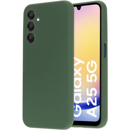 Mobiparts Samsung Galaxy A25 Silicone Coque arrière - Forest Green