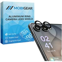 Mobigear Single Samsung Galaxy Z Flip 8 Verre trempé Protection Objectif Caméra - Compatible Coque - Noir