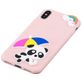 Mobigear Design Coque iPhone XS Max Coque arrière en TPU Souple - Rainbow Panda
