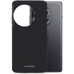 Mobilize Rubber Gelly Coque OnePlus 12R Coque arrière en TPU Souple - Matt Black