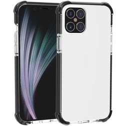 Mobigear Full Bumper Coque iPhone 12 Pro Coque arrière Rigide Anti-Chocs - Noir