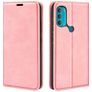 Mobigear Retro Slim Housse Motorola Moto G71 5G Etui Porte-Monnaie - Rose