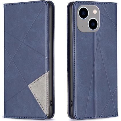 Mobigear Rhombus Slim iPhone 15 Plus Étui - Bleu