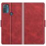 Mobigear Slim Magnet Housse Motorola Moto G50 Etui Porte-Monnaie - Rouge