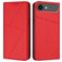 Mobigear Frosted Flip Housse iPhone Air Etui Porte-Monnaie - Rouge