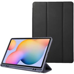 Mobigear Tri-Fold Coque Samsung Galaxy Tab S6 Lite Etui + Porte-crayon - Noir