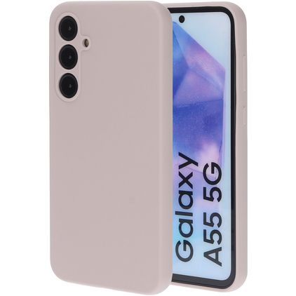 Mobiparts Coque Samsung Galaxy A55 Coque arrière en Silicone - Soft Salmon