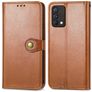 Mobigear Snap Button Housse Realme GT Master Edition Etui Porte-Monnaie - Marron
